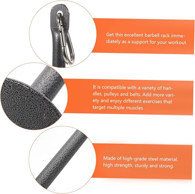 TOYANDONA Fitness Loading Pin Weight Plate Storage Rack Portable Barbell Slice Rod for Strength Training Equipment High Grade Compatible with Fitness Pulley Systems