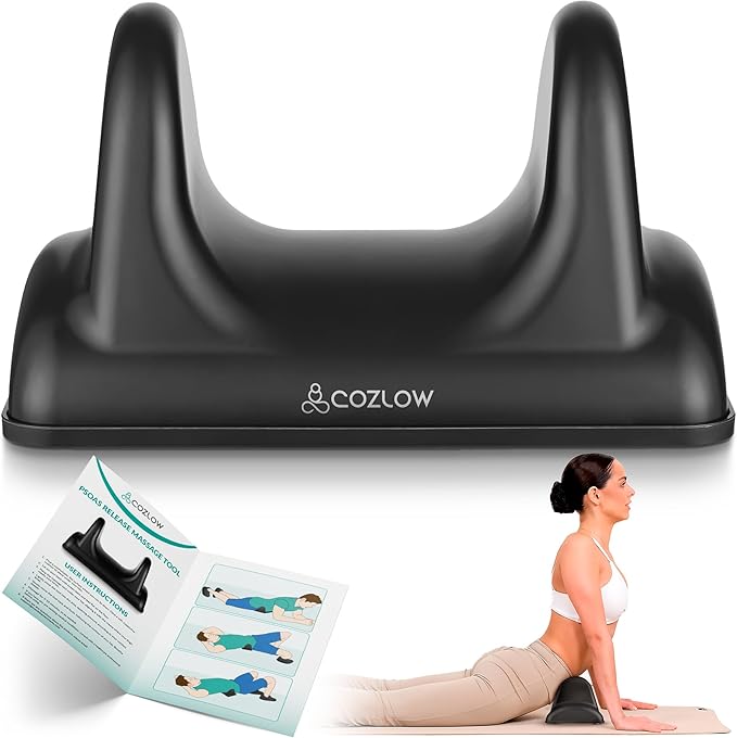 COZLOW Psoas Release Massage Tool, Back & Hip Flexor Muscle Stretcher, Deep Tissue Massage Tool for Myofascial Release, Trigger Point Massager for Pain Relief & Quick Recovery