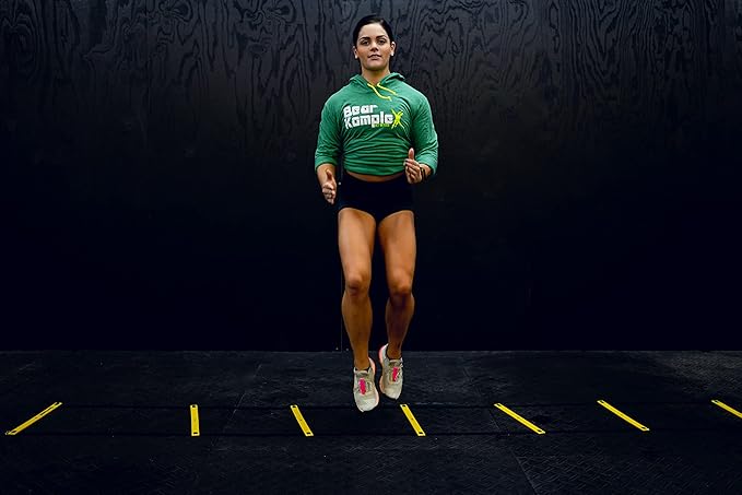 Equipment - Bodyweight Conditioning Workout at Home - Functional Fitness Exercises Indoors or Outdoors - Enhance Coordination, Improve Speed, Burn Calories - Carrying Bag Included