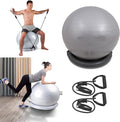 Exercise Ball Chair with Anti-Slip Stability Base, 55/65/75cm Anti-Burst Balance Ball for Office Use, Gym, Pilates, and Yoga, Perfect for Pregnancy and Childbirth.