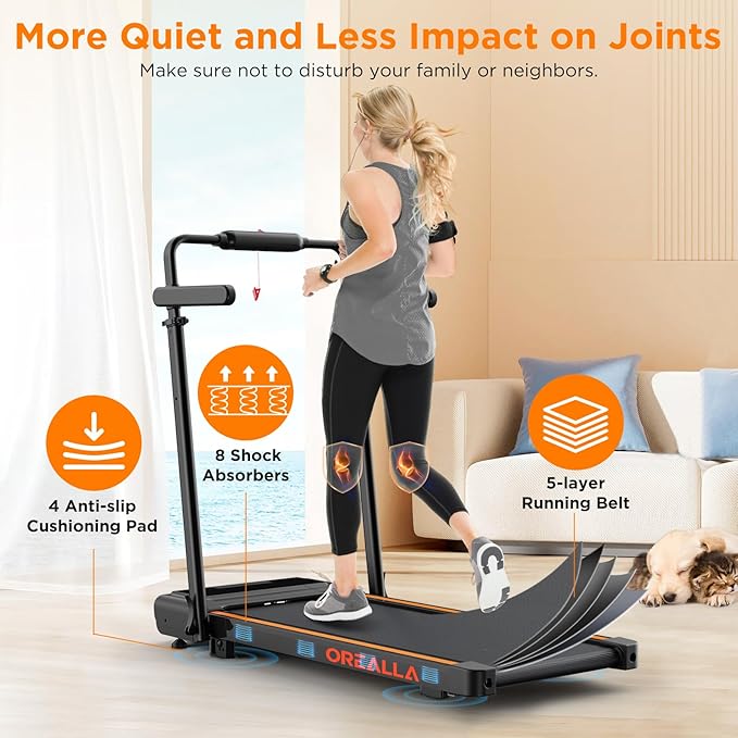 Walking Pad with 12% Incline, Under Desk Walking Pad Treadmill with Handle Bar & Removable Desk Workstation, 3 in 1 3.5HP Foldable Treadmill 300lbs Capacity for Home Office with Remote Control