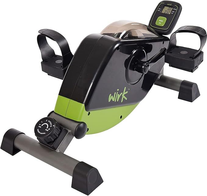 Stamina Wirk Under Desk Exercise Bike - Fitness Bike with Smart Workout App - Mini Elliptical Under Desk Bike for Home Workout