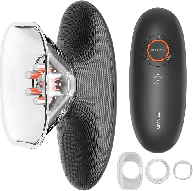 3-in-1 Body Sculpting Machine for Cellulite Appearance, Electric Cellulite Massage Tool for Legs Belly Stomach Arms, Home Use Body Sculptor Device with 3 Cups for Skin Firming, Circulation