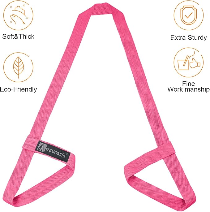 [MAT NOT Included] Yoga Mat Sling, Yoga Mat Straps for Carrying, Easy-Cinch Yoga Mat Holder Strap