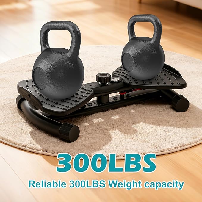 Waist Twister Machine, Adjustable Exercise Twist Board for Women Men, Noiseless Ab Twister for Home Gym Equipment, 330 lbs Capacity with Timer, Reps, Calories with Digital Display