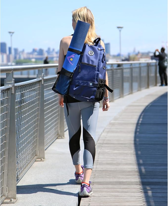 AURORAE Yoga Mat/Gym/Picklleball Cross-body Travel Sling Back Pack. Mat sold separately.