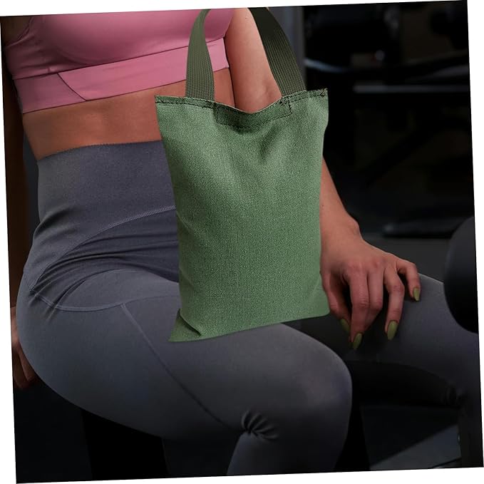 Totority 2kg Yoga Sandbag Handle Empty Weight Training Bag for and Exercise Canvas for Muscle Training and Balance Enhancement