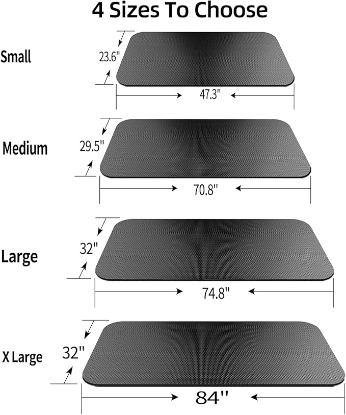 Bike Mat,Treadmill Mat,Compatible for Elliptical,Exercise Bikes, Stationary Cycles,Spin Bike,Under Exercise Bike Trainer Pad for Indoor Stationary Gym Fitness Equipment Hardwood Floor Protector