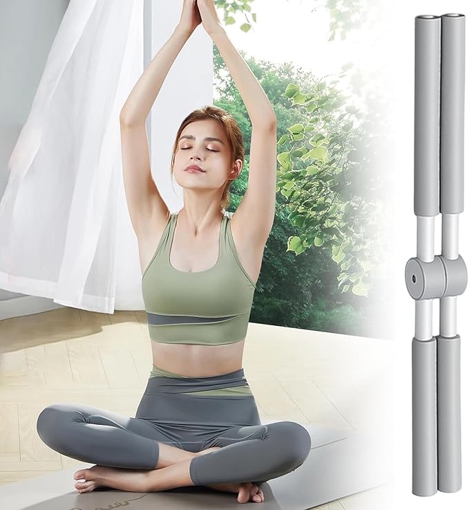 Yoga Postures Stick for Women – Humpback Correction Tool, Aligning Aid, Adjustable Spine & Neck Support, Daily Sitting Exercise | Portable Back Straightener Office, Home, Travel, Practice
