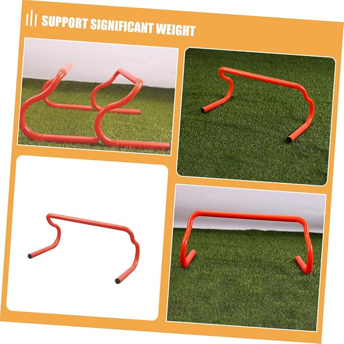TOYANDONA Detachable Speed Agility Training Hurdles 3pcs Set 19 x 9 Inch for Soccer and Basketball Practice Portable Sports Equipment for Athletes and Boys and Girls