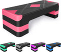 Adjustable Workout Aerobic Stepper in Fitness & Exercise Step Platform Trainer 3 settings adjustable height 4”-6”-8”