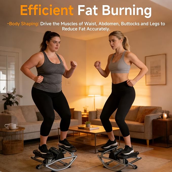The Rock Steppers Side to Side - Lateral Rocker Rocking Stair Fitness Steppers for Exercise at Home Exercise Machine Rock N Roll Stepper Exercise Machine Side Step Rocker