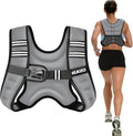 Weighted Vest Woman, 6/8/12/16/20/25/30 Lb Unisex Reflective Strength Training Weight Vest For Running, Jogging, Cardio & Workouts