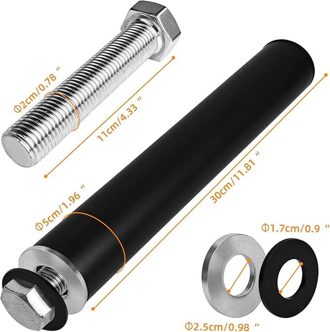 Weight Plate Holder for Power Rack Attachment, Squat Rack Weight Storage for 2 inc Olympic Weight,Compatoble with 2x2, 2x3, 3x3 Power Cage, Fit 1"and 5/8" Hole