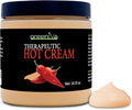 GreenIVe Hot Cream Massage Lotion for Joints Muscles and Skin Tighting Wraps Hot & Cold Sensation Bulk Jar (16oz Jar)