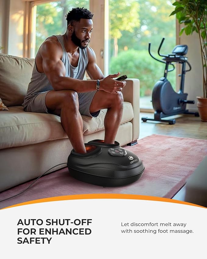 CooCoCo HSA Store Eligible Foot Massager with Heat, Plantar Fasciitis Feet Massager with Remote, Deep Kneading & Compression, FSA Foot Warmer for Home Office, Neuropathy Pain Relief for Feet