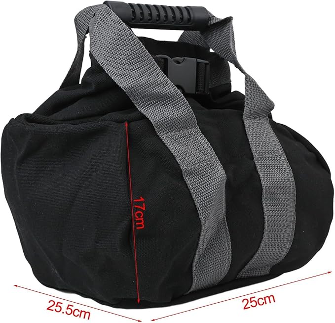 Adjustable Sandbag with Handle for Fitness and Home Training, Kettlebell Alternative Weight Training Bag in Long Lasting Canvas, Strength and Yoga Workout Equipment