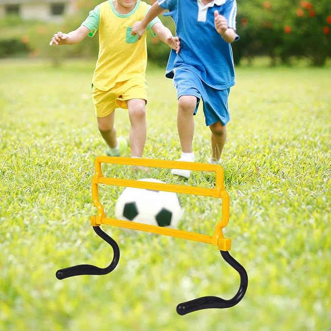 Speed and Agility Hurdles, Adjustable 4-Height Training Hurdles for Football Soccer Basketball