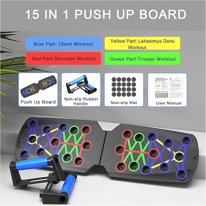 Pilates Board | Portable Pilates Reformer Equipment & Ski Balance Board for Home Workout | 12 in-1 Split Pilates Reformer Machine with Digital Timer | Home Pilates Kit for Gym,Abs,Fitness,Exercise