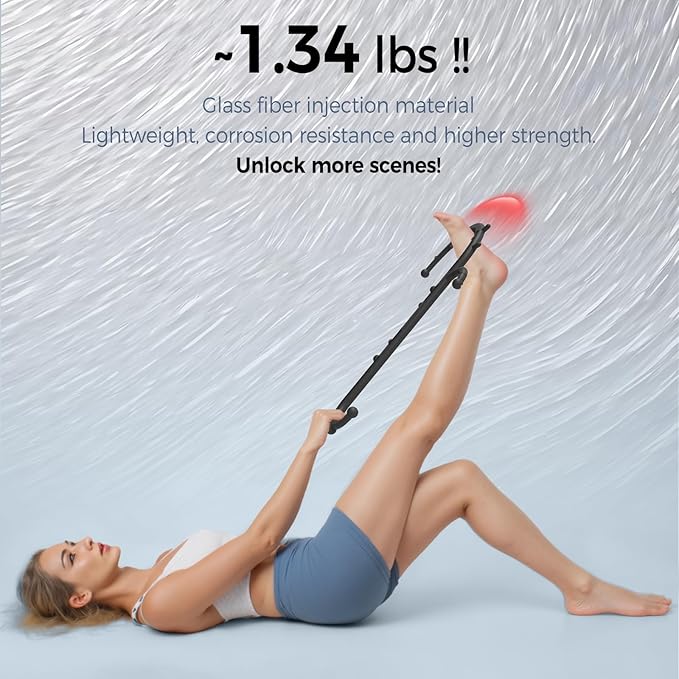 Back and Neck Massager for Pain Relief Deep Tissue, Upgraded Full Body Trigger Point Cane Massage Tools, Therapy Massage Stick Pressure Point Hook, Muscle Knot Remover Tool (Black)