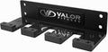 Valor Fitness Vertical Olympic Barbell Wall Mount Storage Rack for Home & Garage Gym - 3-Bar & 6-Bar Barbell Holder