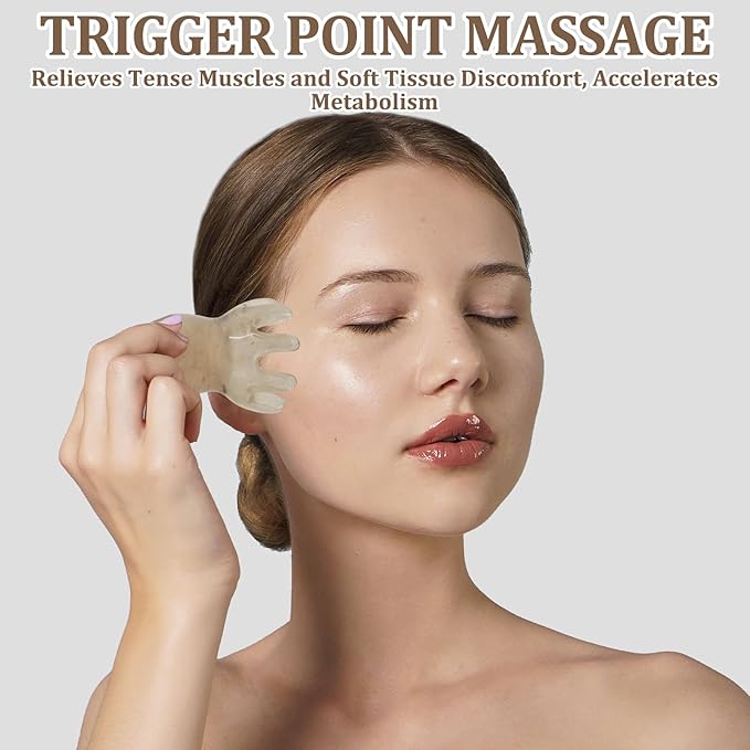 4PCS Scalp Massage Tool, Handheld Octopus Head Massager Scalp, 8 Foot Acupuncture Points for Head and Body Relaxation, Hair Growth