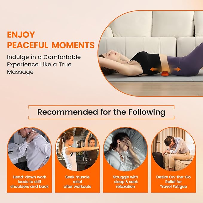 Manual Deep Tissue Muscle Massager, Myofascial Release & Trigger Point Massage Tool for Neck, Shoulder, Back, Pelvis & Full Body, Pain Relief, Stretching & Portable, Ideal Gift