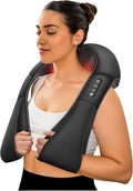 COMFIER Shiatsu Neck and Shoulder Massager,2025 Christmas Gifts for Mom Dad,White Elephant Gifts for Adults,Deep Kneading Massage Pillow with Heat, Back Massager, Pillow Massage, Black