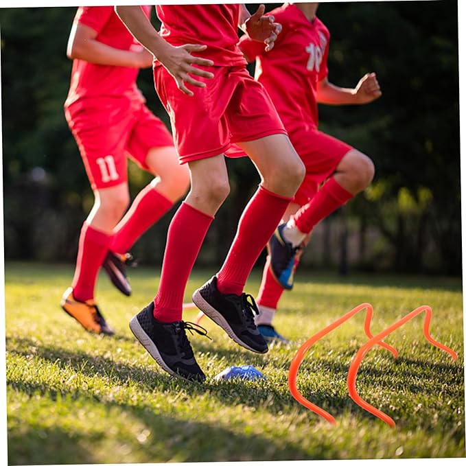 Mipcase 5Pcs Football Training Hurdles Agility Racks for Soccer Baseball and Track Practice Speed and Coordination with Durable Training Props