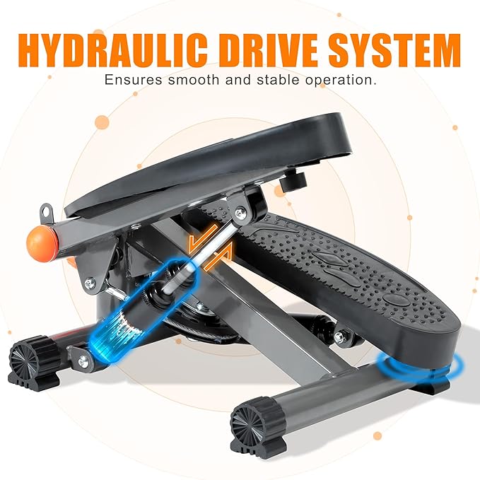 Stepper for Exercise at Home Mini Stair Stepper with Resistance Bands Exercise Equipment for Home Stair Climber Stepper Machine for Home Gym Cardio Equipment for Full Body Workout