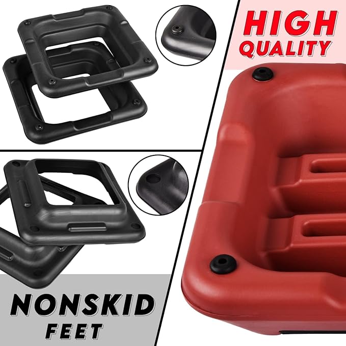 Yes4All High Arobic Step Platform & Stackable Risers - Adjustable 4"/6"/8"/10"/12" Height - Choose Full Step Platform Set or 2-Pack Stackable Risers, Customize for Cardio & Aerobic Exercise