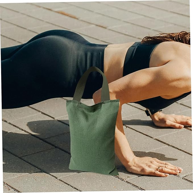 Mikikit 2kg Sandbag with Handle for Yoga and Fitness Versatile Weighted Bag for Workouts Portable Leg Sandbag for Strength Training and Balance Improvement