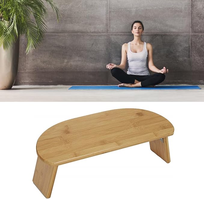 Meditations Benches Bamboos Meditations Stool Folding Kneeling Benches for Travel and Home Use Portables