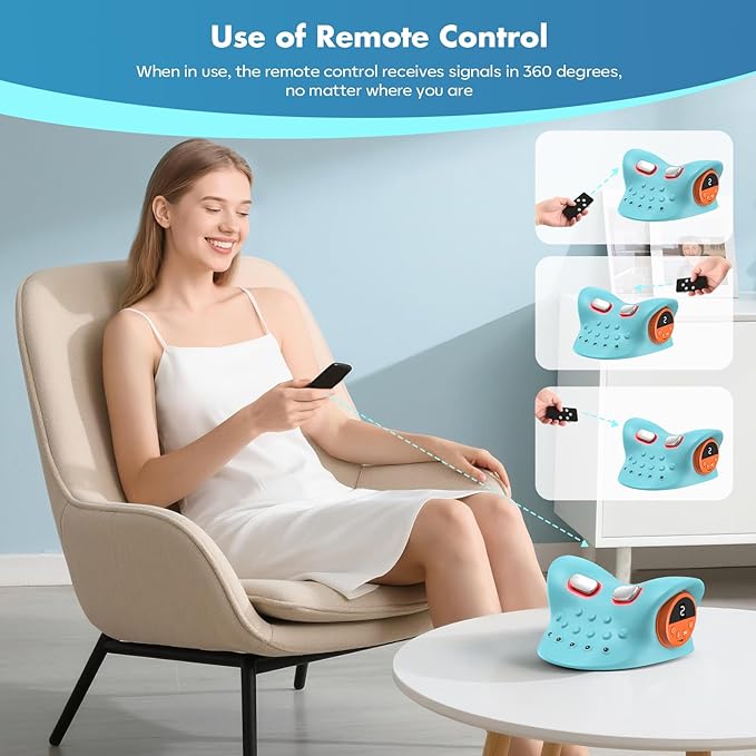 Neck Massager 2026 Deep Tissue Massage with Heating and Vibration Neck massager-3D deep Tissue Massage for Shoulder and Back, Portable Cordless with Type-C Charge,Home Office Car Use