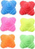 6-Pack Hexagonal Reaction Balls for Hand-Eye Coordination Training 5.5cm Agility Balls for Sports Fitness for Goalkeeper Training and Speed Reflex Drills