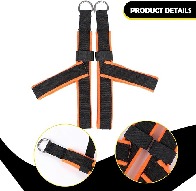 2 Pieces Pilates Straps Yoga Straps D Improve Flexibility Flexible Fitness Belts Reformer Strap for Home Studio Exercise