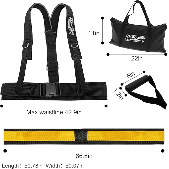 POWER GUIDANCE Speed Training Equipment/Overload Running Resistance & Release, Agility and Speed Equipment for Sprint Running and Football, Basketball, Soccer，Softball