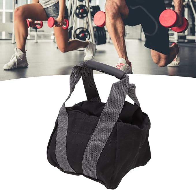 Adjustable Heavy Duty Kettlebell Sandbag, Losing Weight Yoga Sandbags, Workout Sandbag Ergonomic Handle Easy Carry 12 Oz Canvas for Exercise Yoga Gym Training