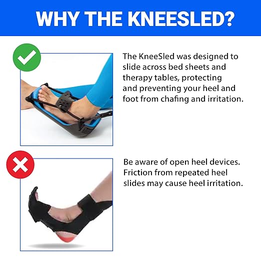 KneeSled™ Best choice after knee replacement surgery increases range of motion, stretches knees, improving mobility and flexibility leg exercise great for working out knee pain