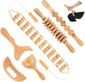 Wood Therapy Massage Tool 6 in 1,Lymphatic Drainage Massager Maderoterapia Kit Professional Body Cellulite Massager for Body Sculpting,Contouring,Relief Muscle,Anti-Cellulite