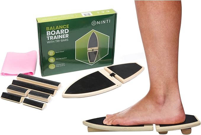 Balance Trainer with Performance Tri-Bars. (tan1, Performance Tri-bars)