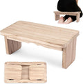 Meditation Bench - Yoga Bench,Wooden Zen Meditation Stool Kneeling Bench for Mindfulness Practice Tea Ceremony and Relaxation Ergonomic Design for Comfort and Support Household (Light Wood)