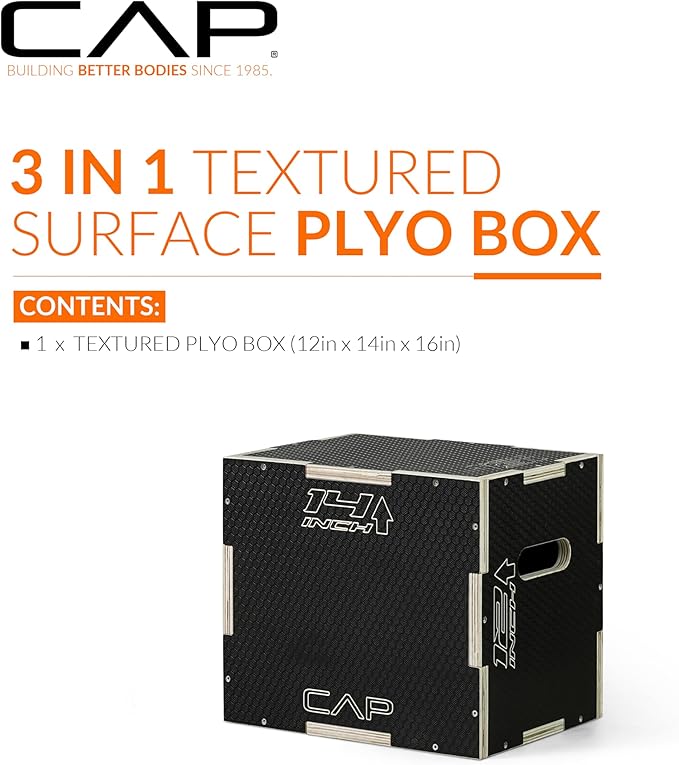 CAP Barbell 3-in-1 Plyometric Box | Multiple Styles and Sizes