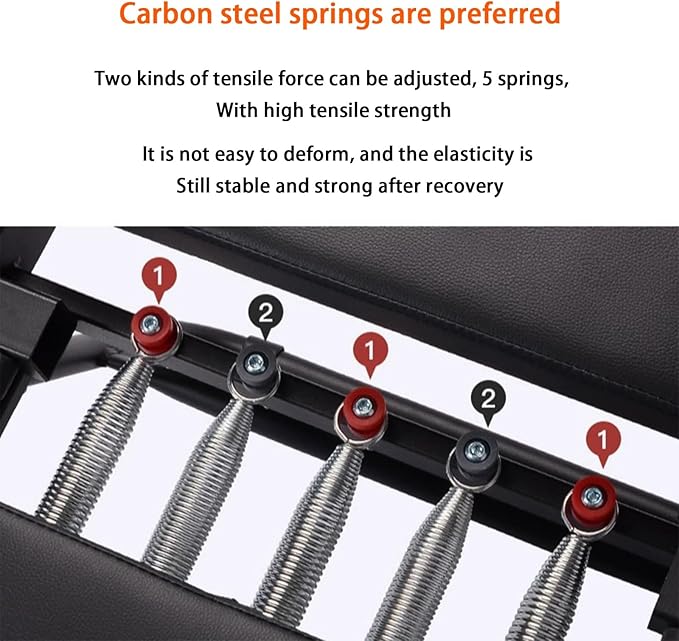 BVCL Folding Pilates Reformer for Home with Metal Spring, Folding Pilates Device, Multifunctional Pilates Bed, Adjustable Intensity