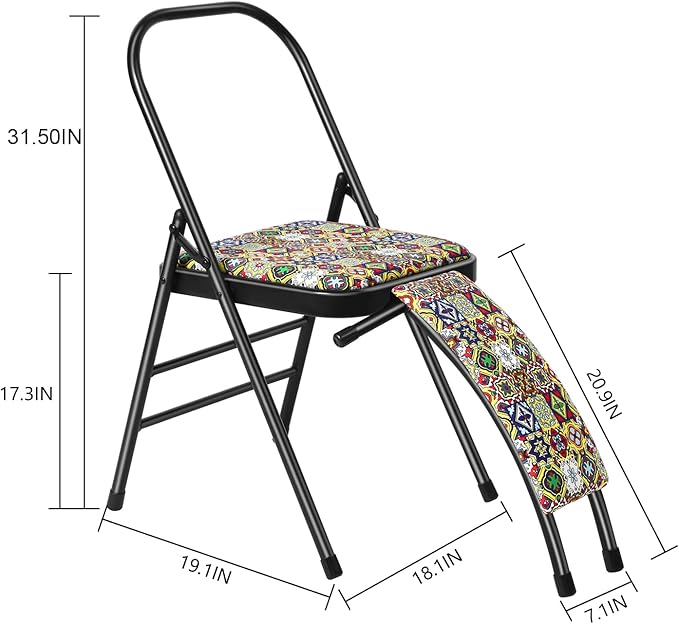 Aozora Backless Yoga Chair Prop - Flexibility and Strength Training Tool