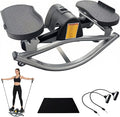 Rock Stepper, Lateral Rocking Fitness Home Workout Machine, Low-Impact Lateral Steppers for Knees and Joints, Portable Compact Side-to-Side Steppers for Legs, Glutes, Abs