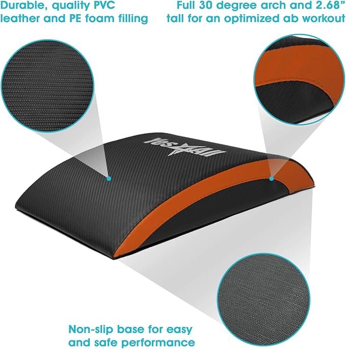 Yes4All Abdominal Exercise Pads, Foldable Ab Workout Equipment for Home Gym Core Training & Back Stretching, Sit Up Mat for Floor Exercises