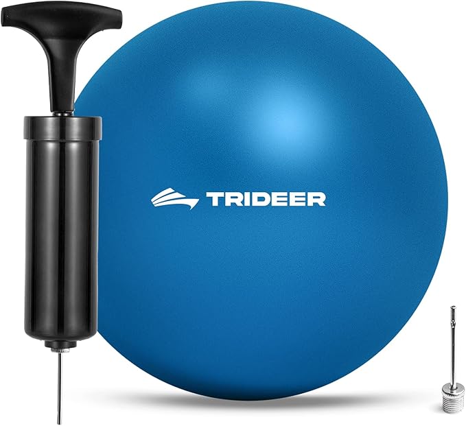 Trideer Pilates Ball - 7-8 inch with Pump, Small Core Ball for Yoga, Barre, Physical Therapy