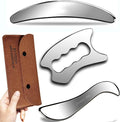 BYYDDIY 3 in 1 Stainless Steel Muscle Scraper Tools Set,Scraping Massage Tools for Physical Therapy,Derma Edge Massage Tool & GuaSha Massage Scraper Tool,IASTM Tools for Body (SXC)