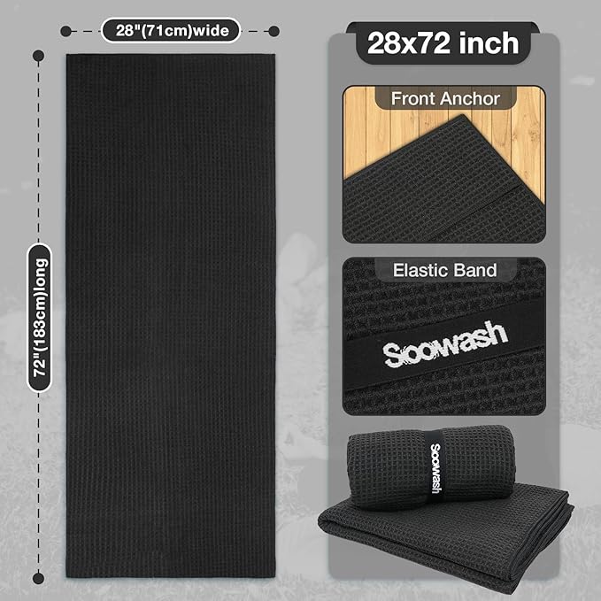Hot Yoga Towel,Microfiber Yoga Mat Towels Non Slip for Hot Yoga Absorbent Microfiber Sweat Anti-Slip Cover,Bikram,Pilates,Exercise,Fitness 28 inch X 72 inch Beige 2 Pack
